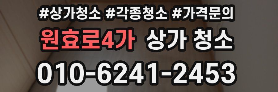 원효로4가 상가 청소
