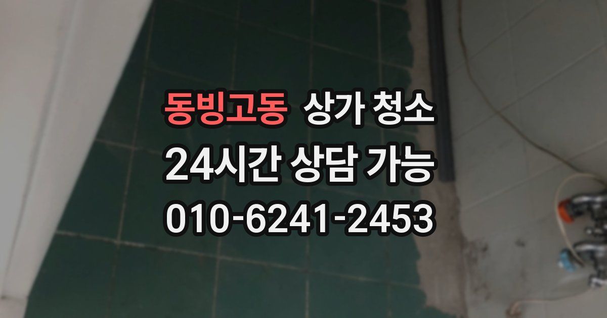동빙고동 상가 청소
