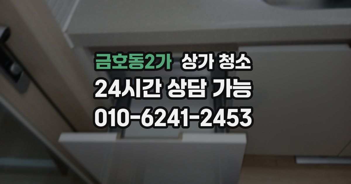 금호동2가 상가 청소