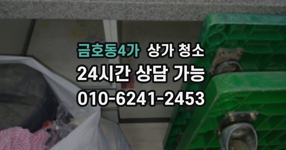 금호동4가 상가 청소