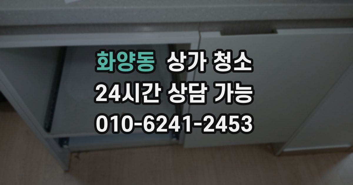 화양동 상가 청소