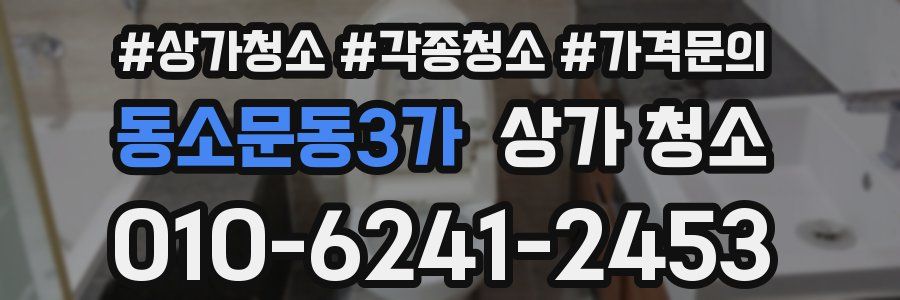 동소문동3가 상가 청소