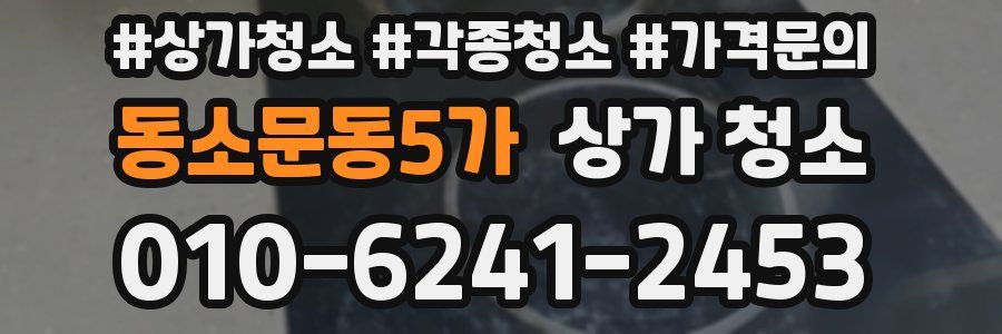 동소문동5가 상가 청소