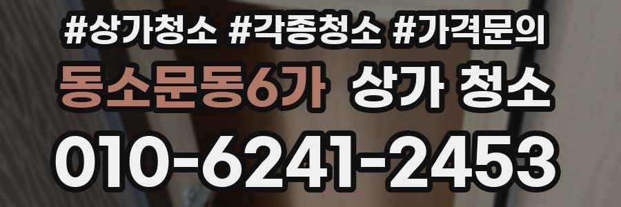 동소문동6가 상가 청소
