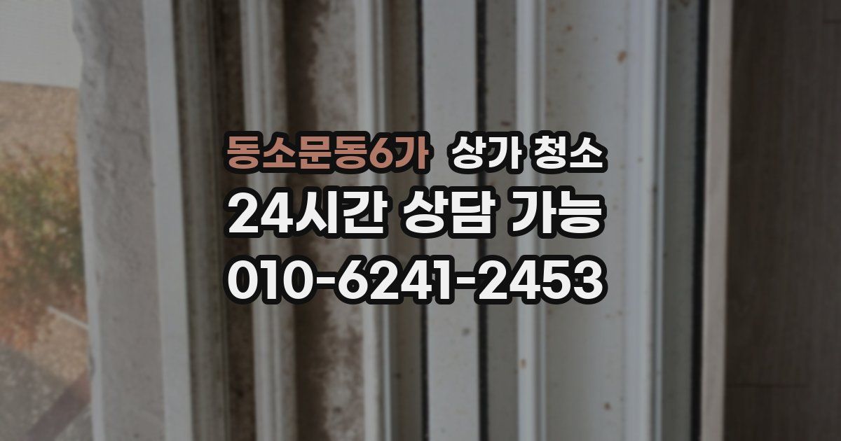 동소문동6가 상가 청소