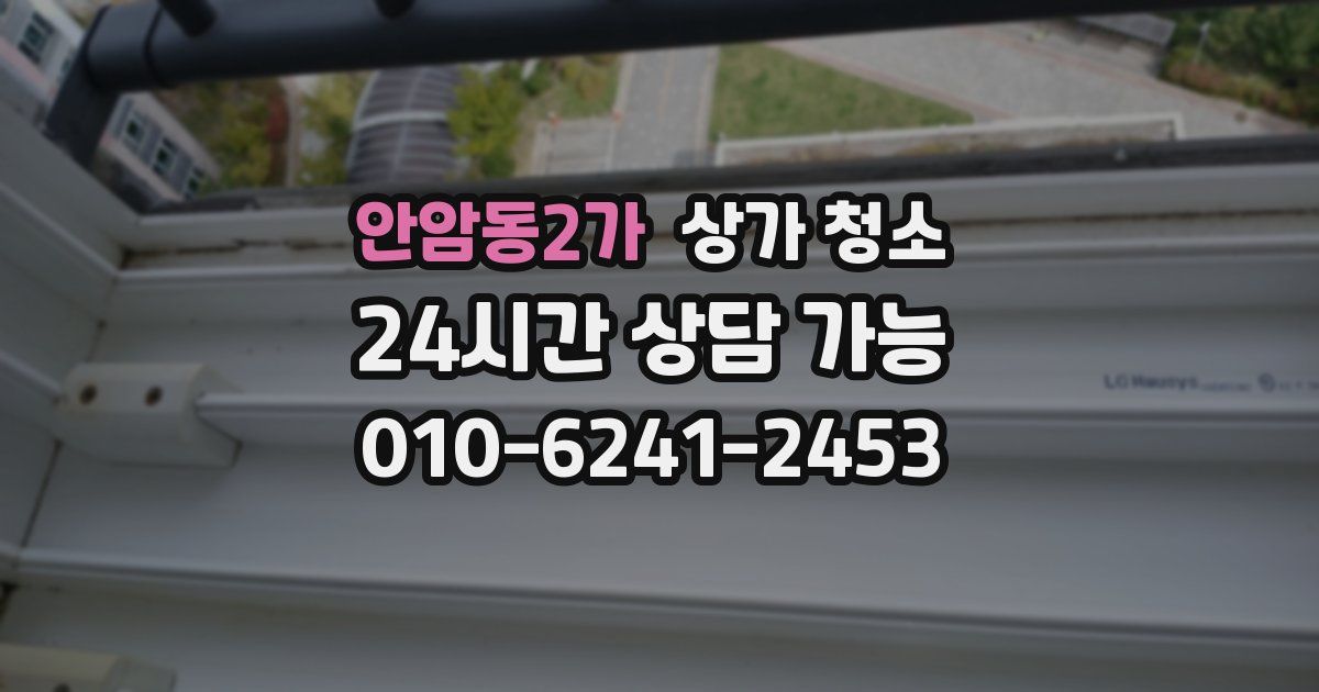 안암동2가 상가 청소