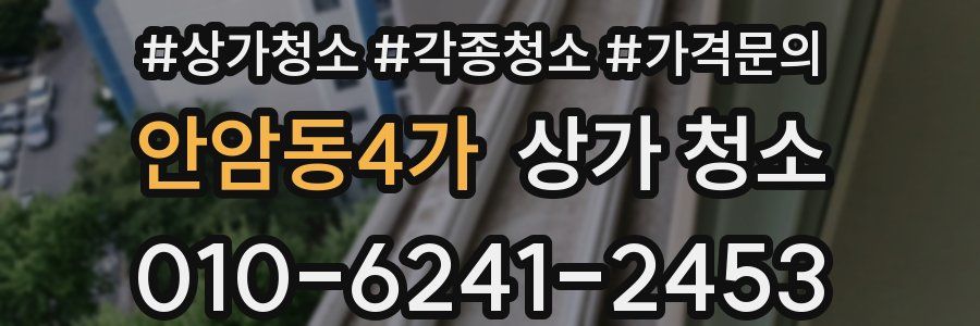 안암동4가 상가 청소