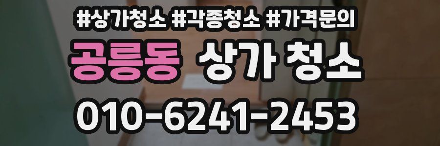 공릉동 상가 청소