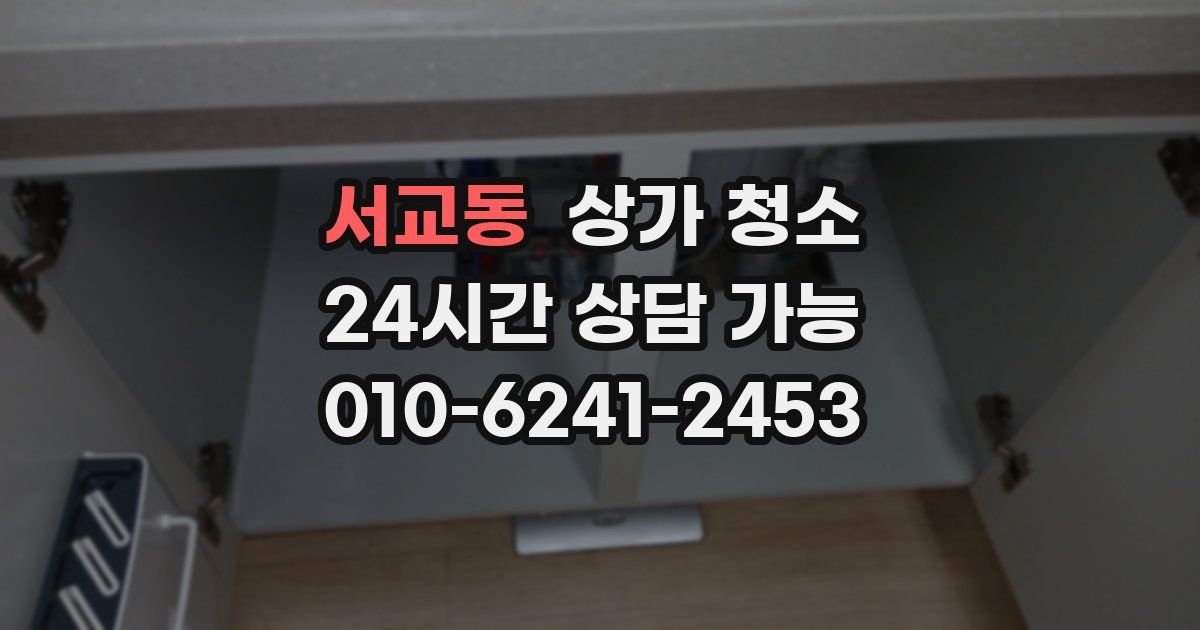 서교동 상가 청소
