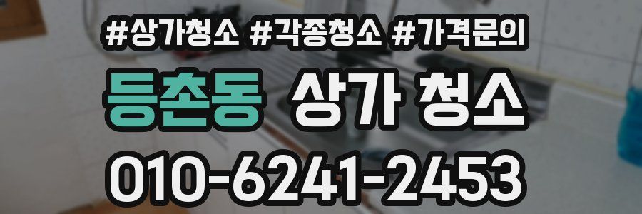 등촌동 상가 청소