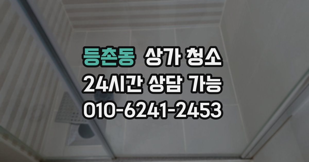 등촌동 상가 청소