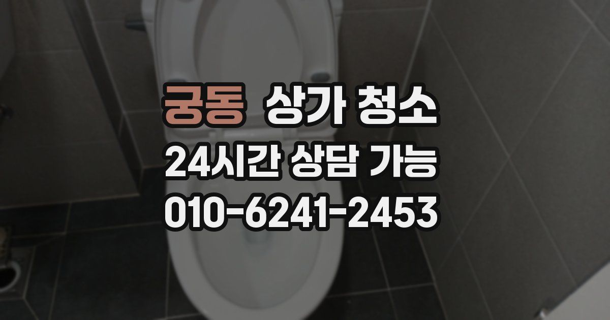 궁동 상가 청소