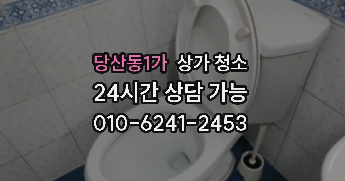 당산동1가 상가 청소
