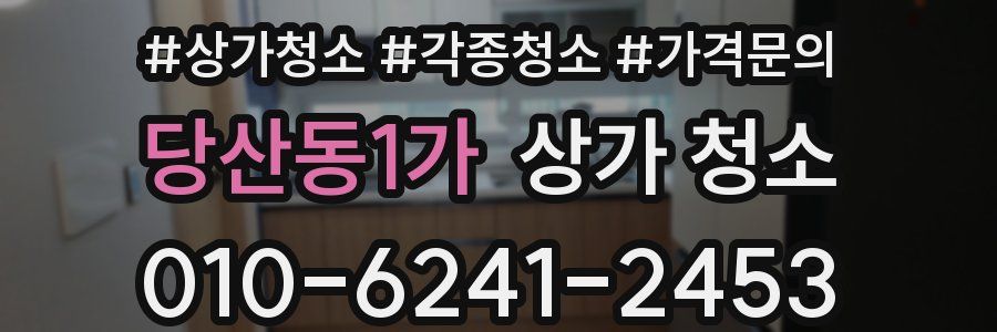 당산동1가 상가 청소