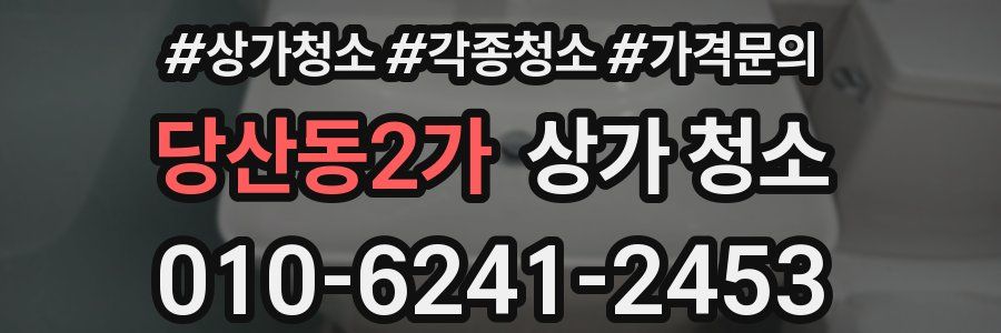 당산동2가 상가 청소