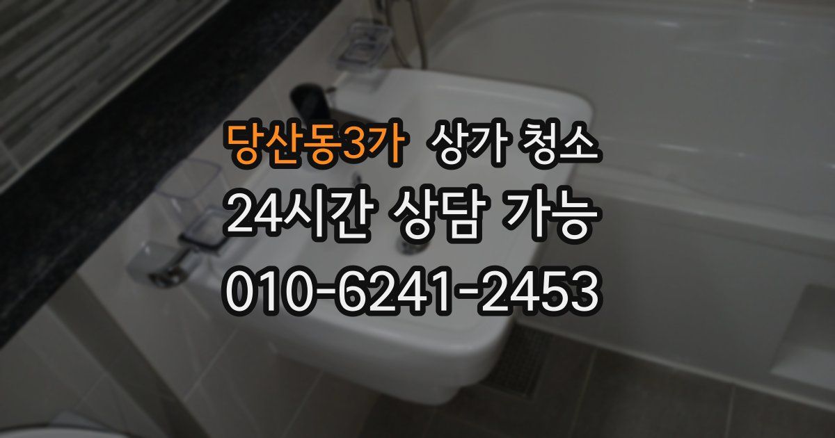 당산동3가 상가 청소