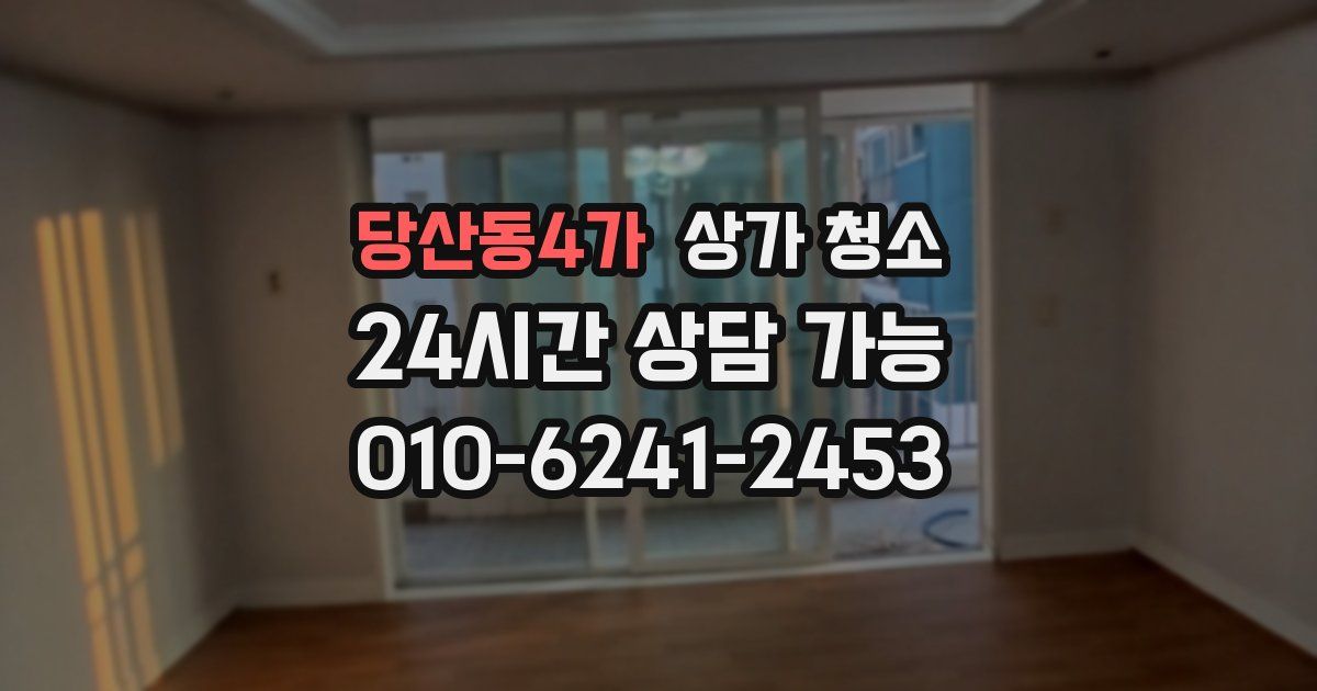 당산동4가 상가 청소