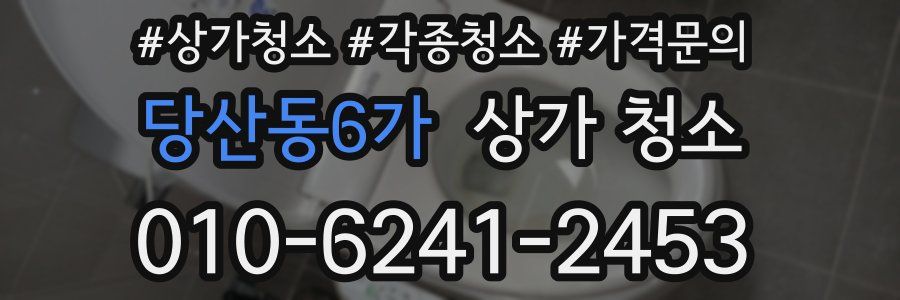 당산동6가 상가 청소