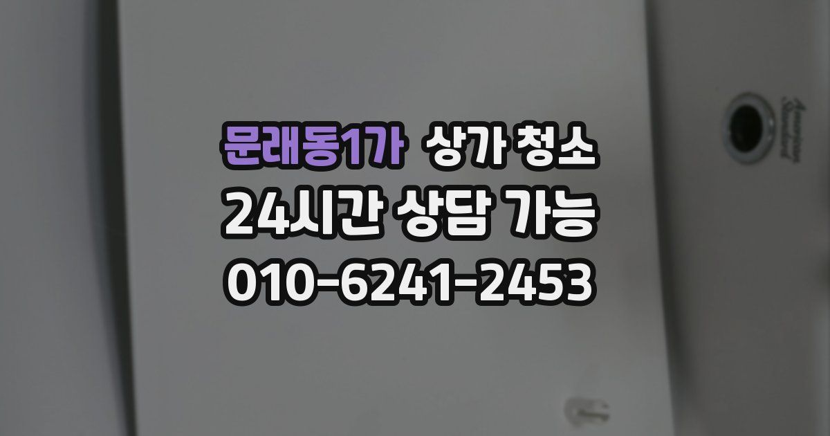 문래동1가 상가 청소