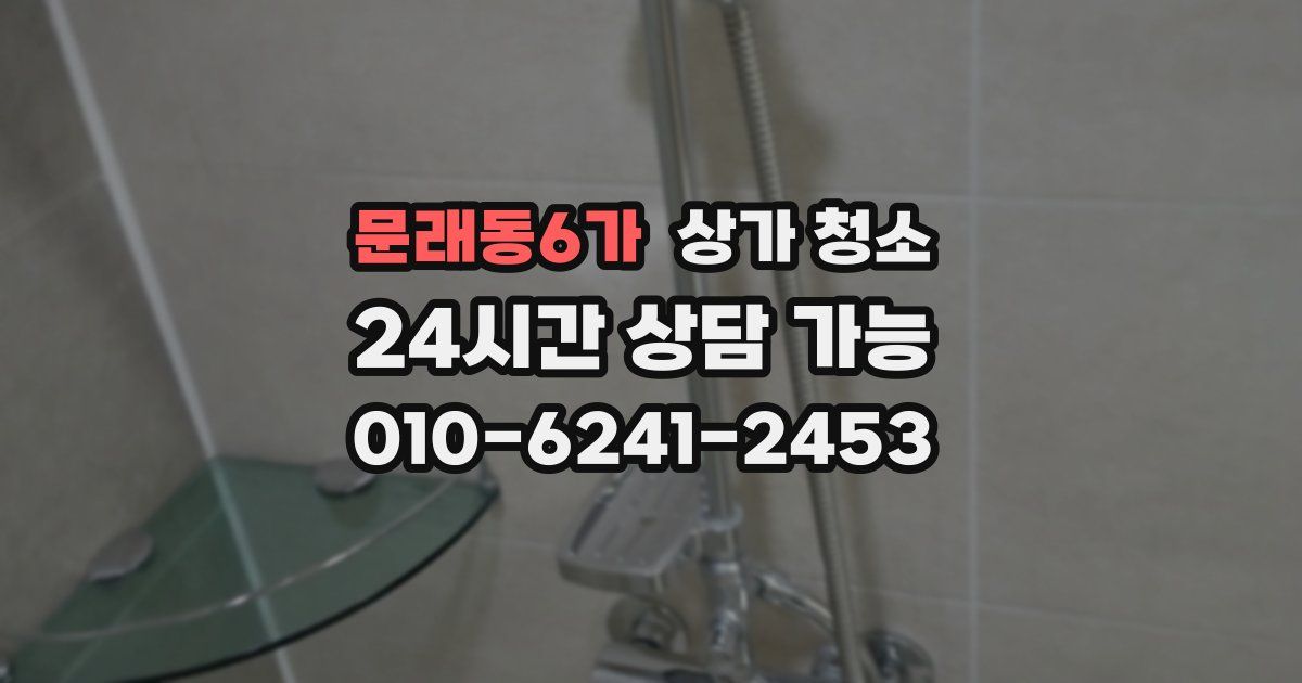 문래동6가 상가 청소