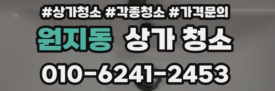 원지동 상가 청소