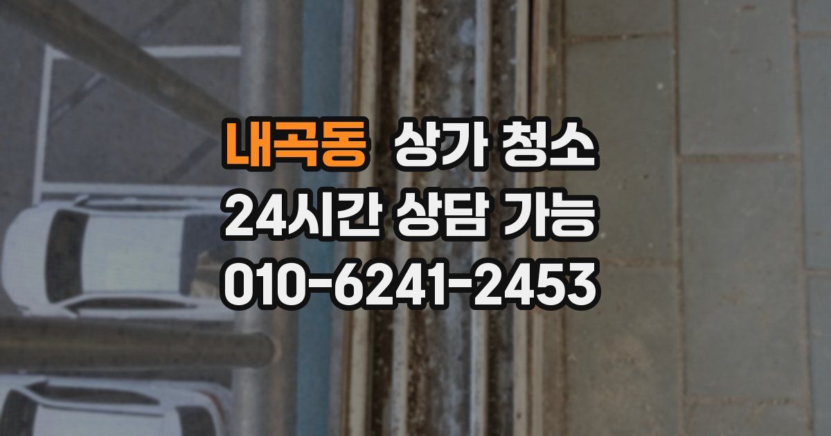 내곡동 상가 청소