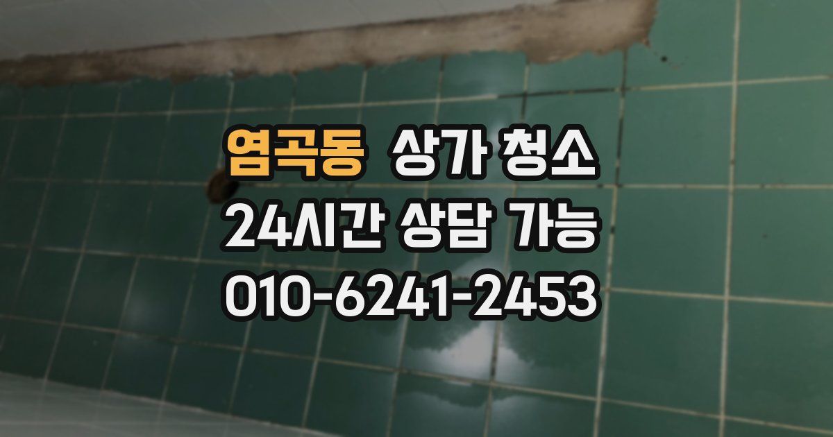 염곡동 상가 청소