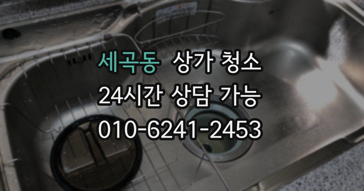 세곡동 상가 청소