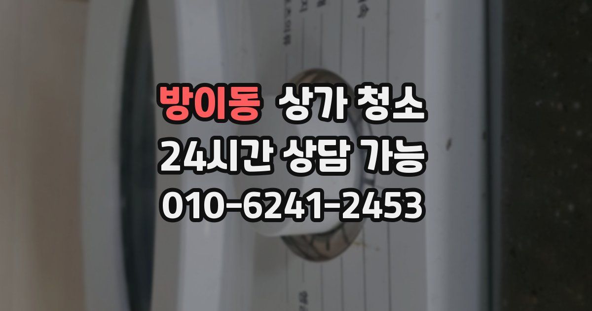 방이동 상가 청소