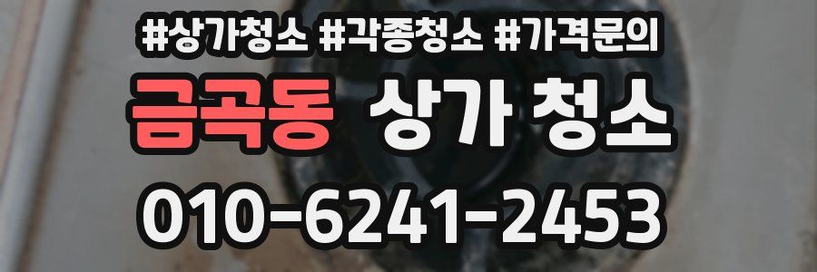 금곡동 상가 청소