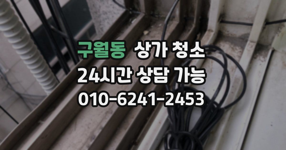 구월동 상가 청소