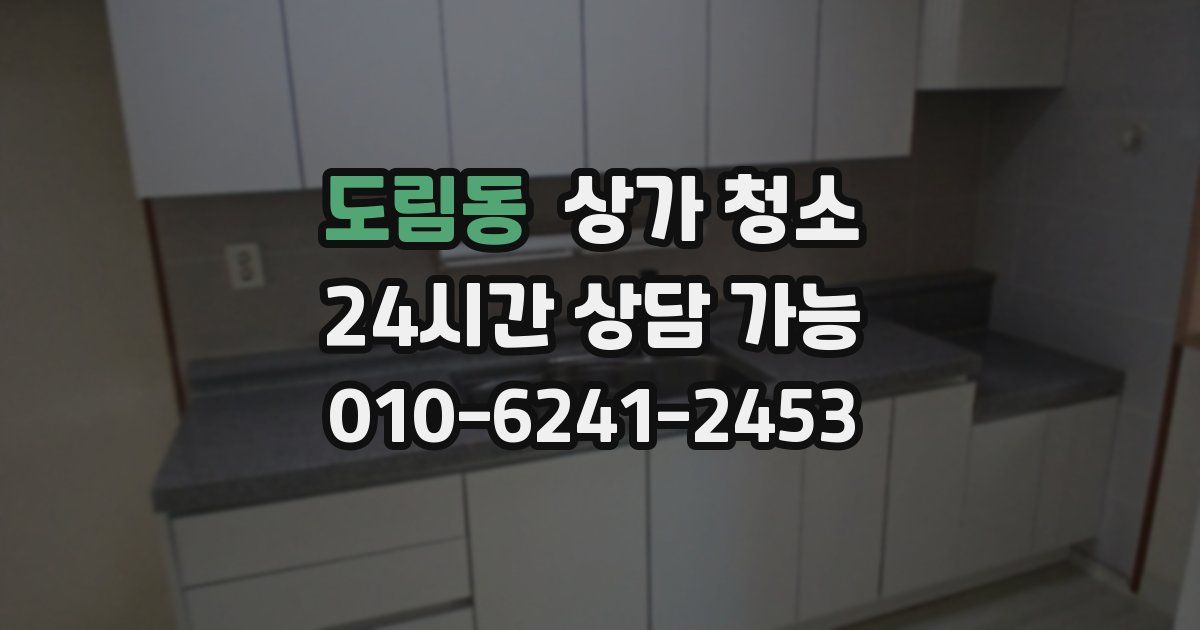 도림동 상가 청소