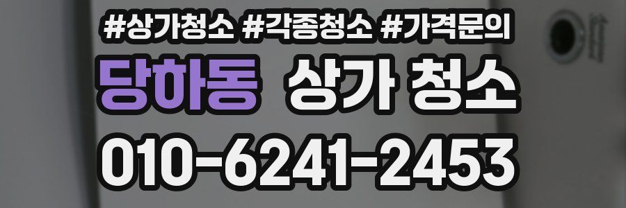 당하동 상가 청소