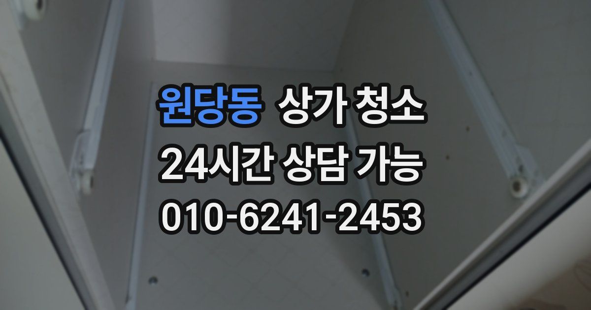 원당동 상가 청소