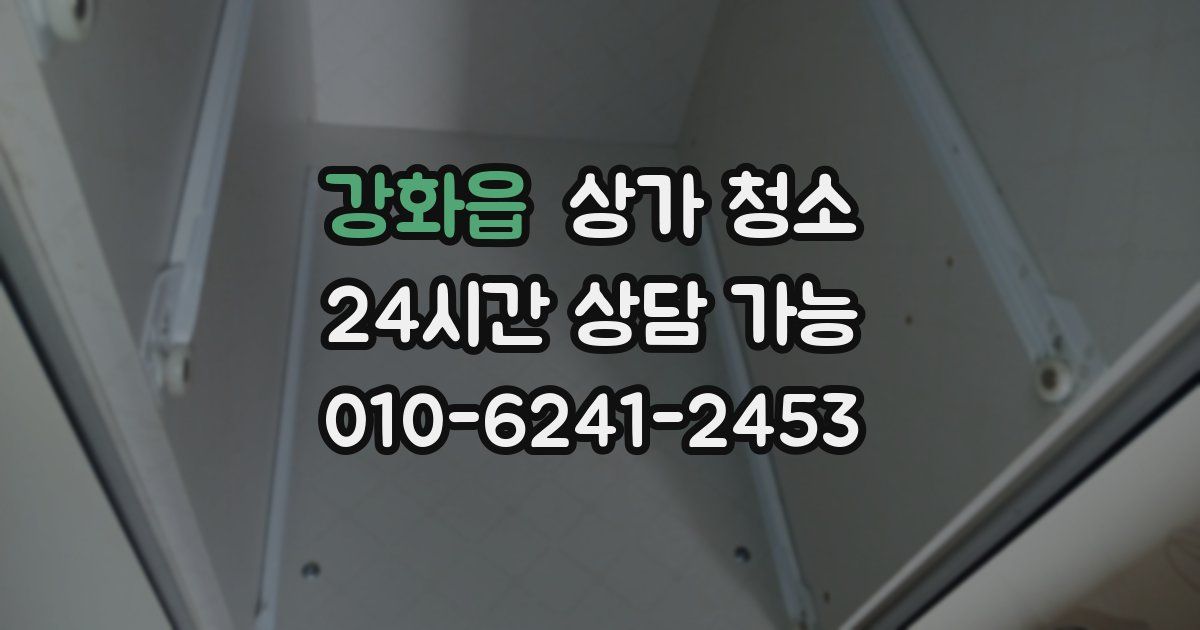 강화읍 상가 청소