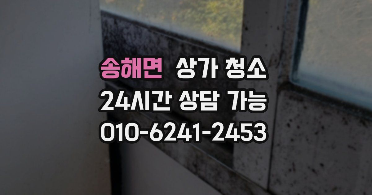 송해면 상가 청소