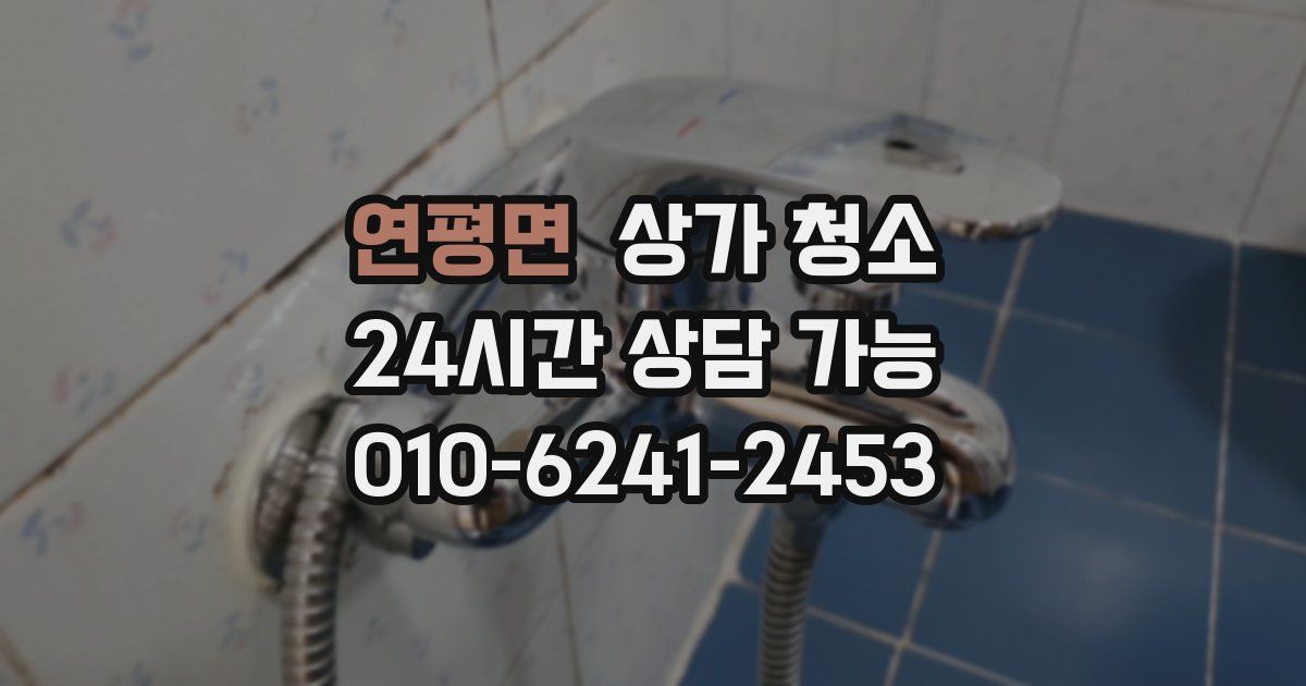연평면 상가 청소