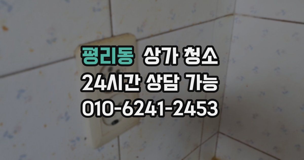 평리동 상가 청소