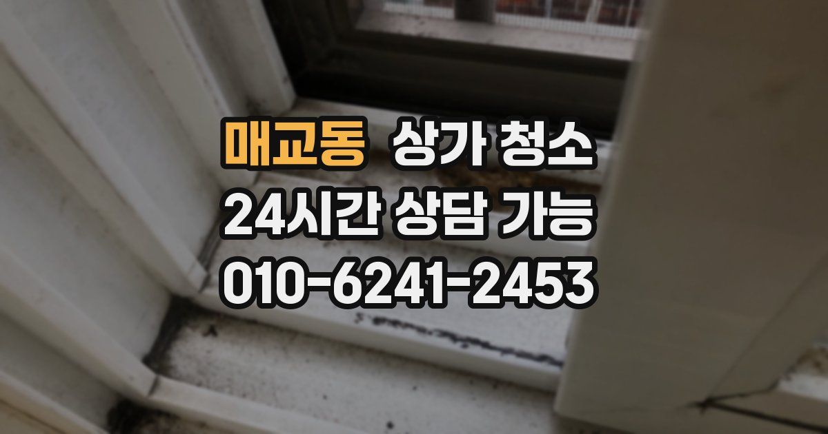 매교동 상가 청소