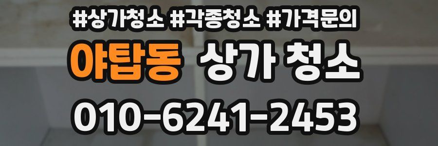 야탑동 상가 청소
