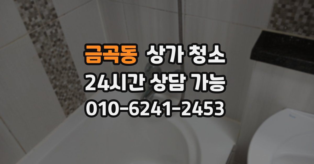 금곡동 상가 청소