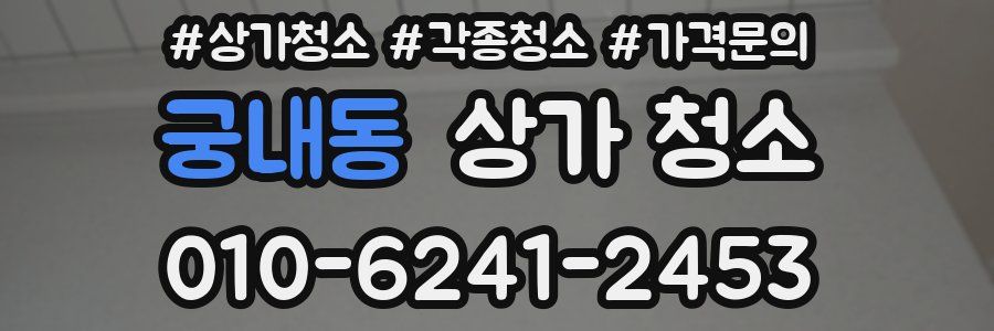궁내동 상가 청소