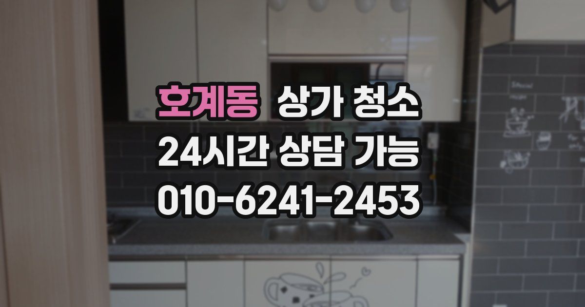 호계동 상가 청소