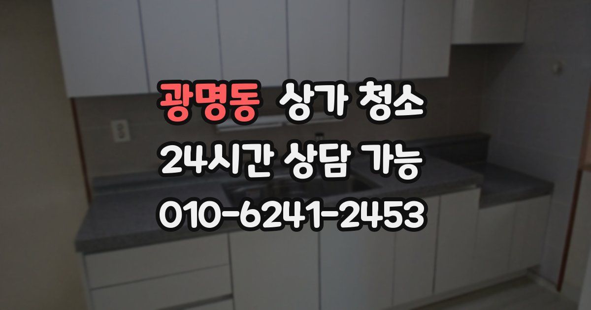 광명동 상가 청소