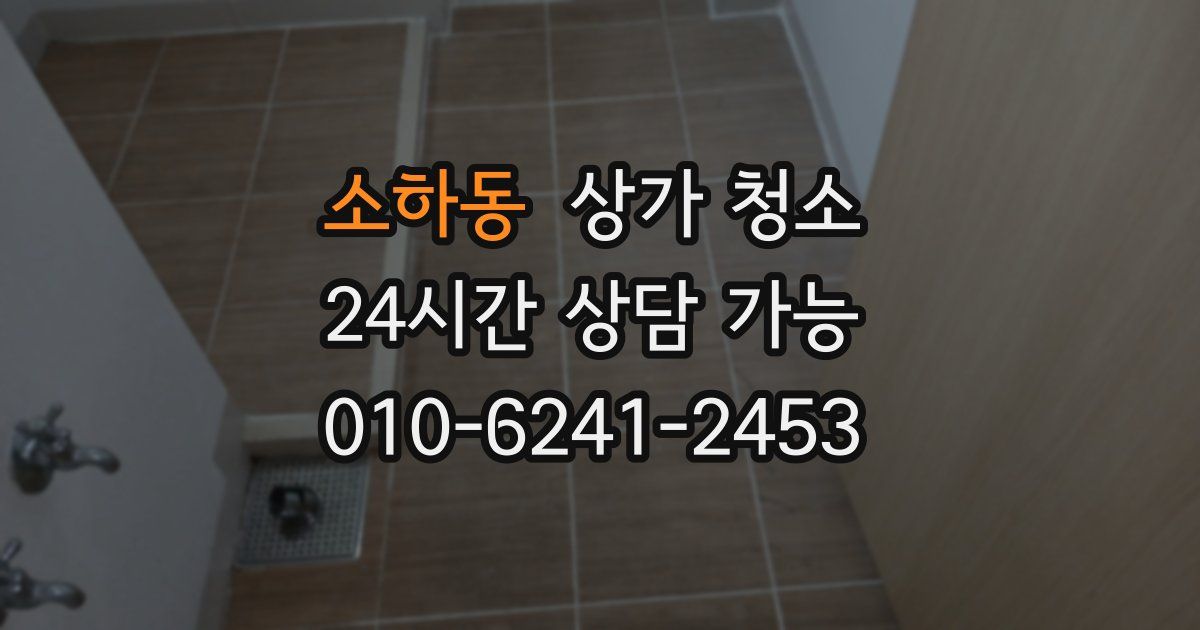 소하동 상가 청소
