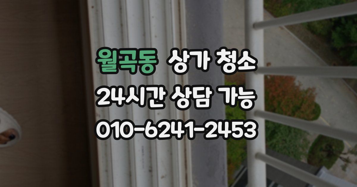 월곡동 상가 청소