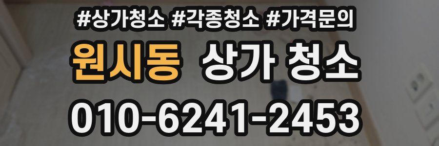 원시동 상가 청소