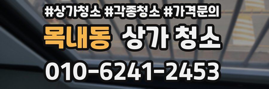 목내동 상가 청소