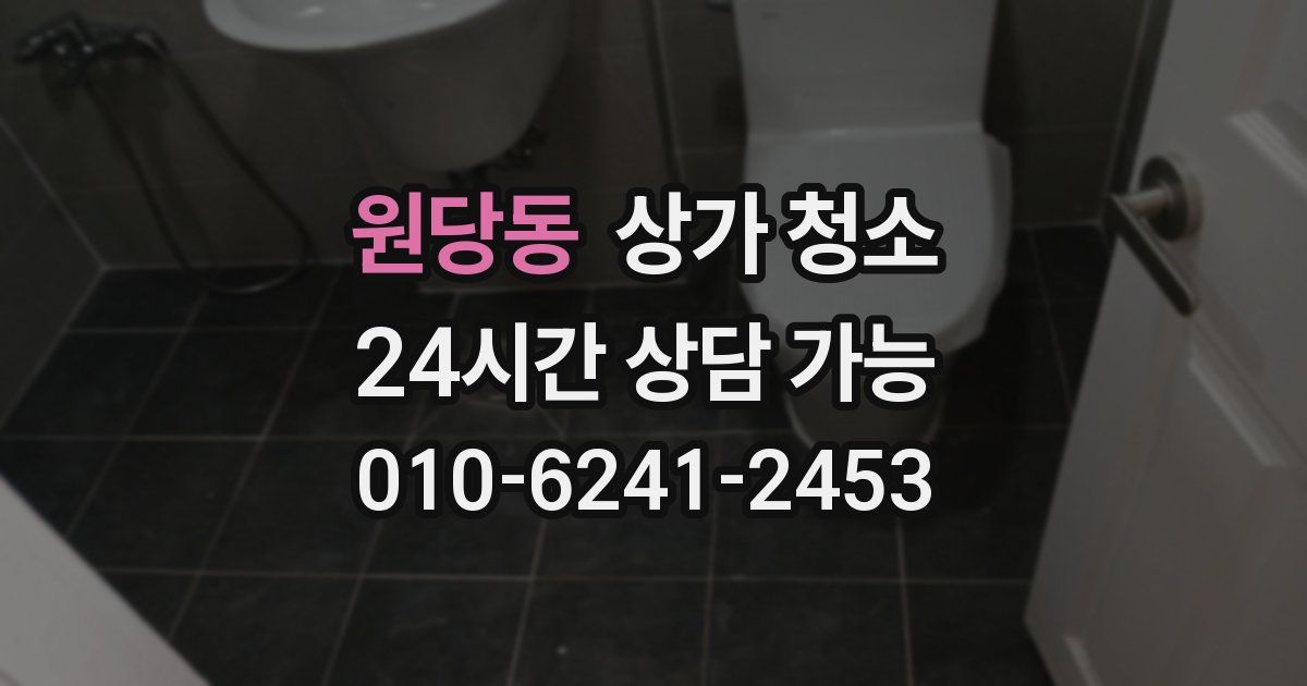 원당동 상가 청소