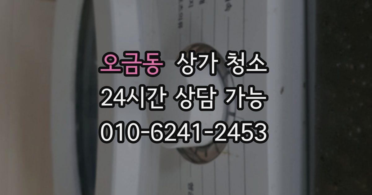 오금동 상가 청소